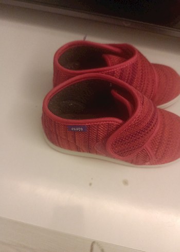 Kız Çocuk Kırmızı Sıcak Terlik Velcro - Görsel 5