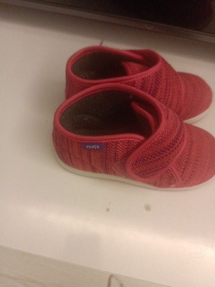 Kız Çocuk Kırmızı Sıcak Terlik Velcro - Görsel 5