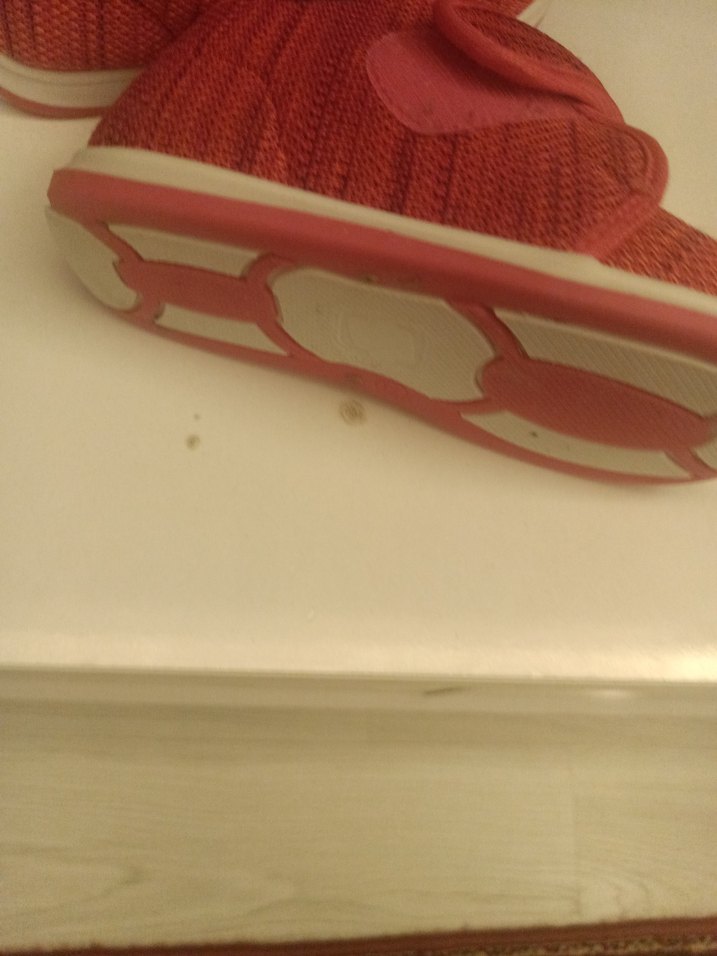 Kız Çocuk Kırmızı Sıcak Terlik Velcro - Görsel 4