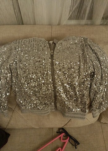 C1 gri pul detaylı cocuk hırka - Görsel 2