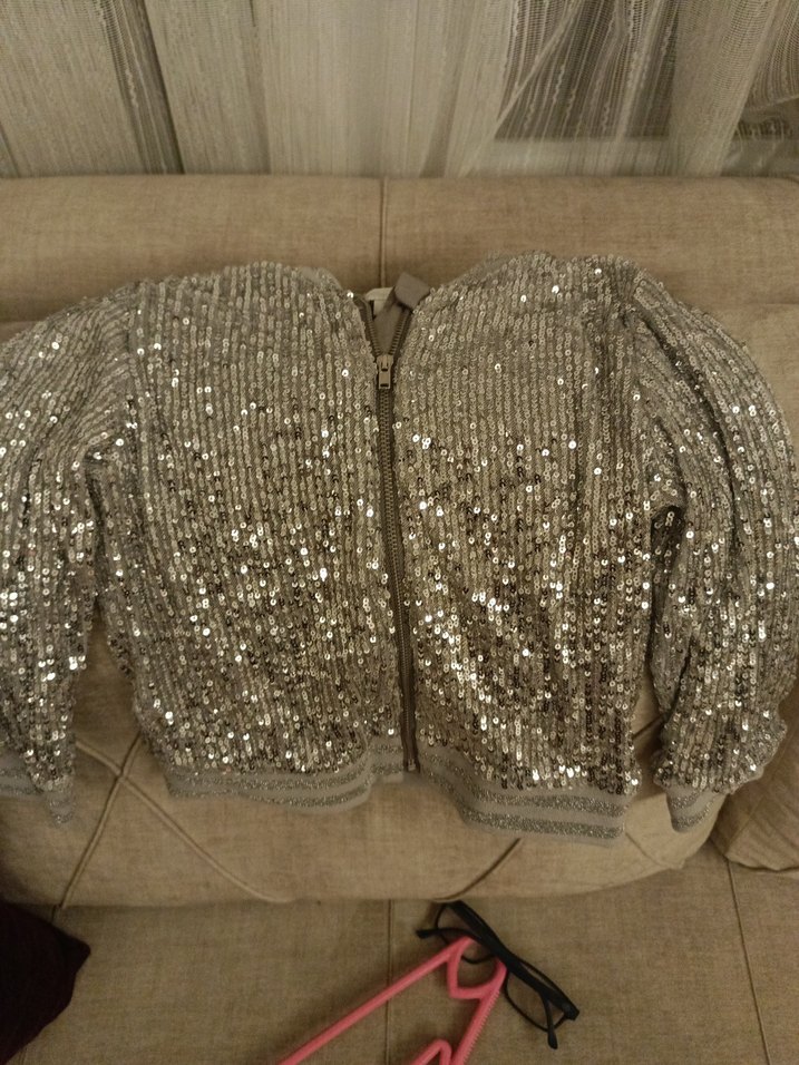 C1  gri pul detaylı cocuk  hırka - Görsel 2