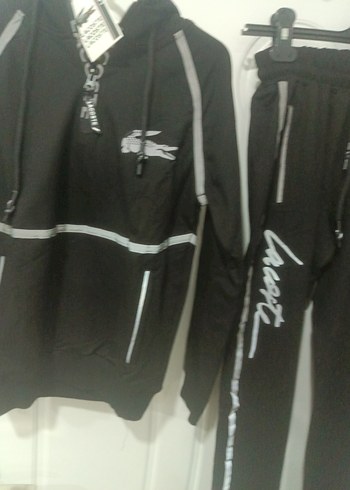 Erkek Siyah Kapüşonlu aşortman takımı - Görsel 4