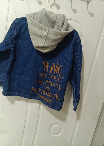 C1 Lacivert Erkek Çocuk Denim Ceket - Görsel 3