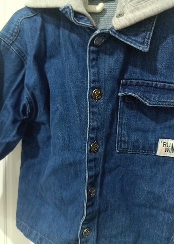 C1 Lacivert Erkek Çocuk Denim Ceket - Görsel 5