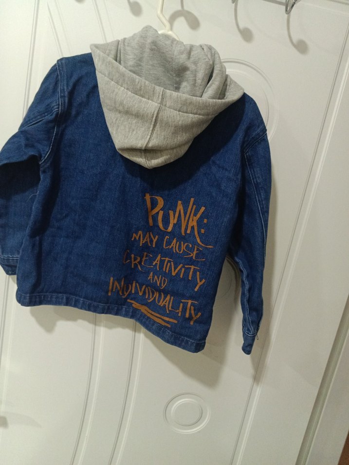 C1 Lacivert Erkek Çocuk Denim Ceket - Görsel 3