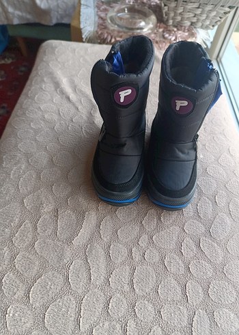 Koyu Mavi Erkek Çocuk Botları Velcro