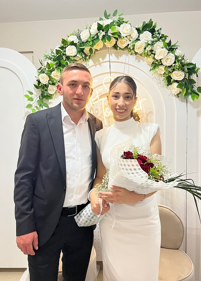 Nişan nikah elbisesi beyaz - Görsel 2