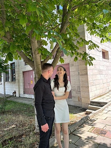 xs Beden beyaz Renk Mezuniyet elbisesi