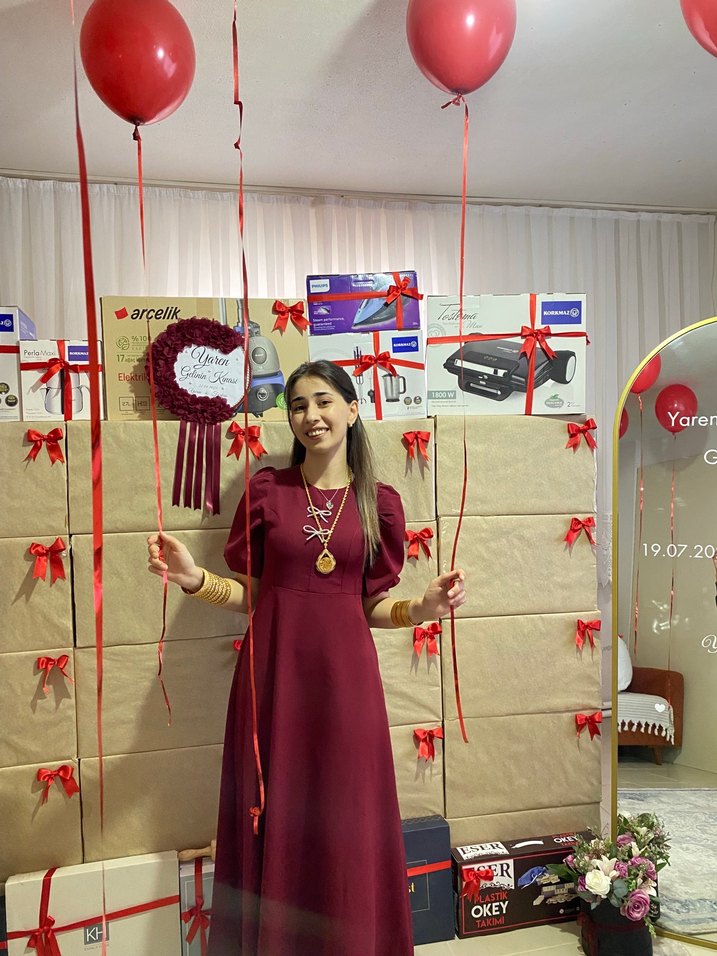 Uzun Bordo Bohem midi Elbise - Görsel 2