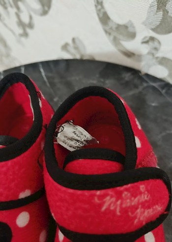 Kız Çocuk Kırmızı Minnie Mouse Panduf - Görsel 3
