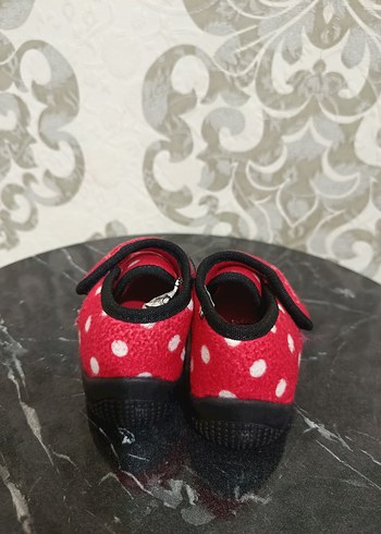 Kız Çocuk Kırmızı Minnie Mouse Panduf - Görsel 4