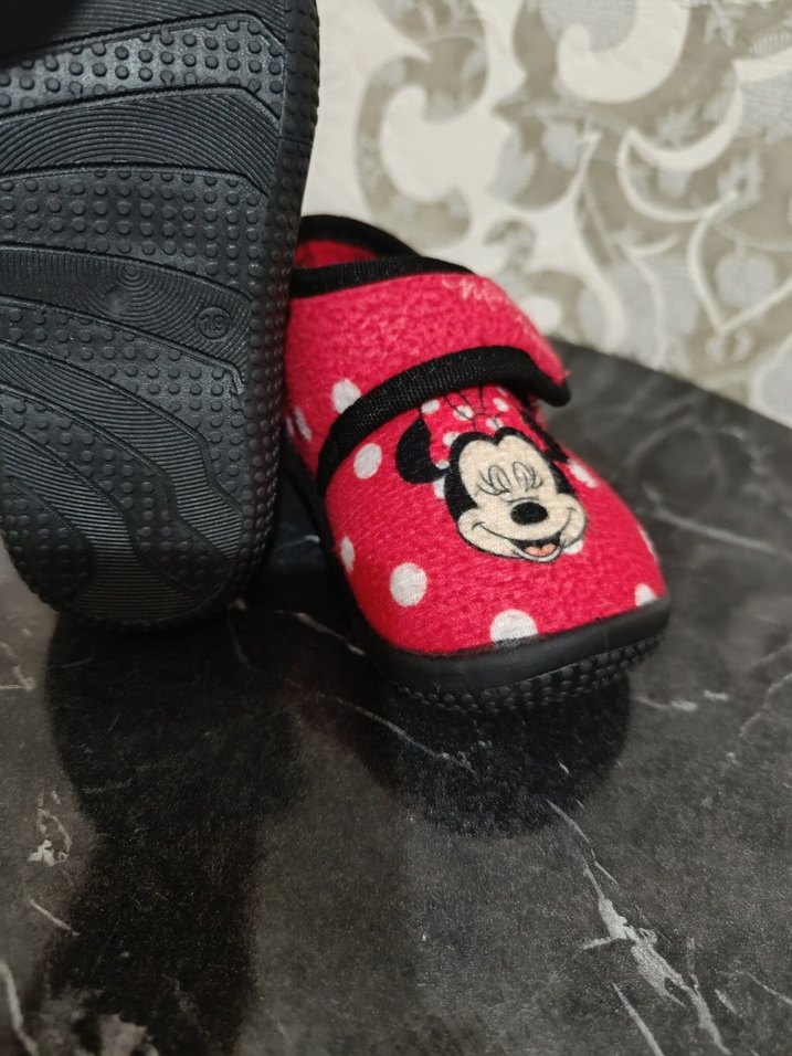 Kız Çocuk Kırmızı Minnie Mouse Panduf - Görsel 5