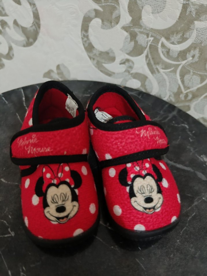 Kız Çocuk Kırmızı Minnie Mouse Panduf - Görsel 2