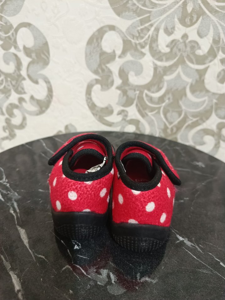 Kız Çocuk Kırmızı Minnie Mouse Panduf - Görsel 4