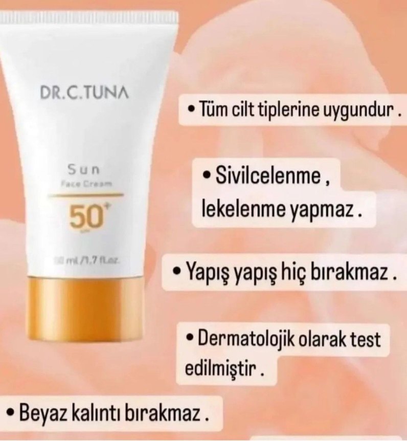Dr.C.Tuna Yüz İçin Güneş Kremi SPF 50 - Görsel 3