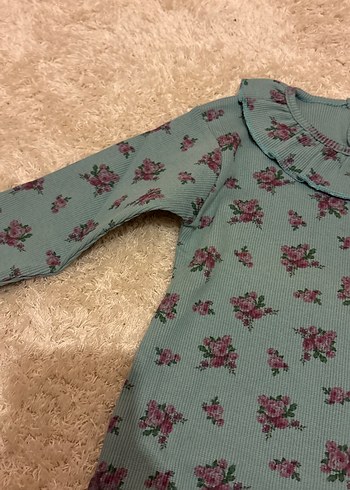 Zara 18/24 ay Çiçek Desenli Uzun Kollu Bebek Kız Takımı