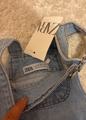 Zara Mavi Kız Kot Tulum