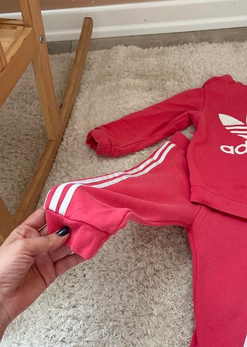 Kız Çocuk Adidas Pembe Eşofman Takımı - Görsel 2