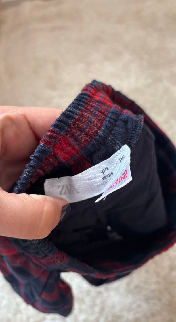 Bordo Ekose Pilili Midi Etek - Görsel 4