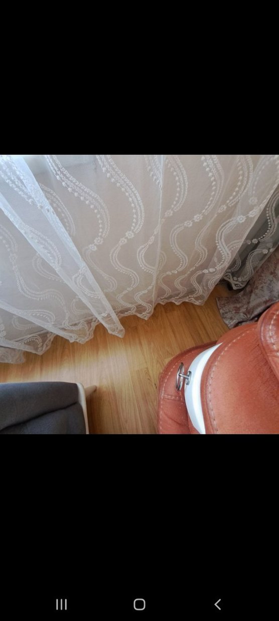 Nakışlı Beyaz Bohem Tül Perde - Görsel 2