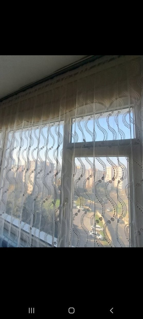 Nakışlı Beyaz Bohem Tül Perde - Görsel 3