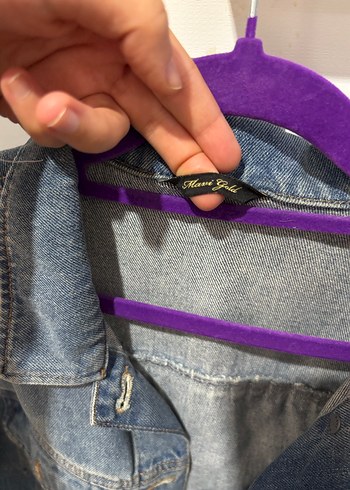 Piliseli Mavi Kadın Denim Ceket - Görsel 3