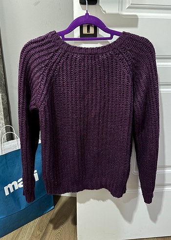 Mor Örgü Kadın Kazak - Görsel 3