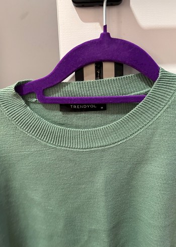 Kadın Yeşil Triko Süveter - Görsel 2