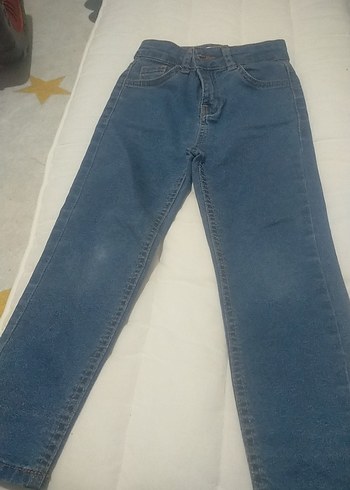 4 Yaş Beden Erkek Çocuk Mavi Denim Pantolon