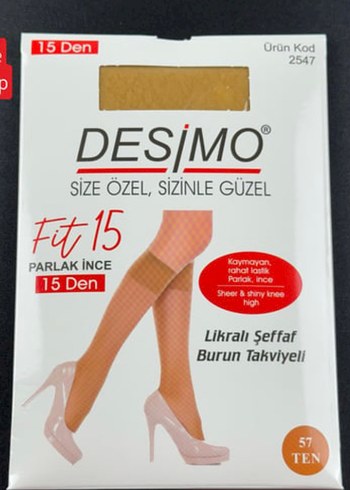 Desimo Parlak İnce Ten Rengi Çorap