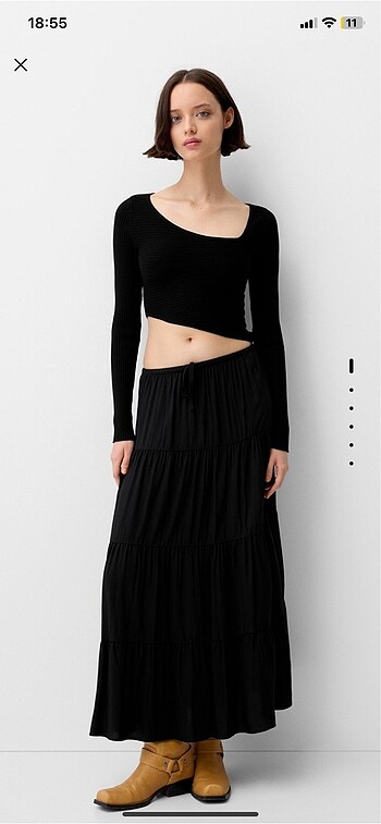 BERSHKA uzun etek