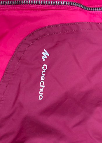 Quechua Kadın Pembe Fermuarlı Yağmurluk - Görsel 6