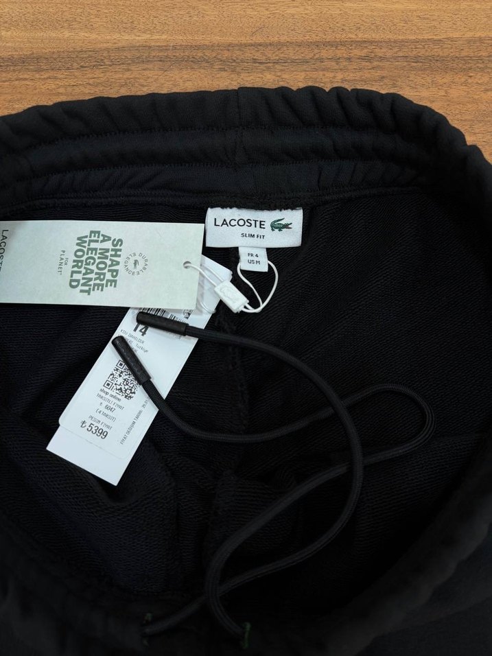 Lacoste Siyah Erkek Rahat Kesim Eşofman Altı - Görsel 3