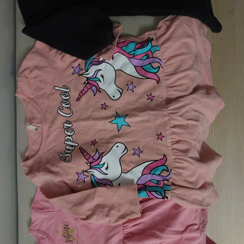 Kız Çocuk Pembe Uzun Kollu Fırfırlı Elbise - Görsel 3