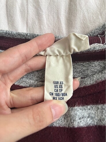 xs Beden çeşitli Renk h&m çizgili tişört
