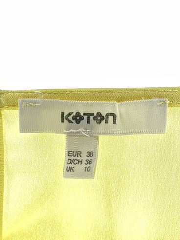 38 Beden sarı Renk Koton Bluz %70 İndirimli.