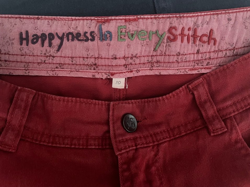 Bordo Kot Etek - Görsel 3