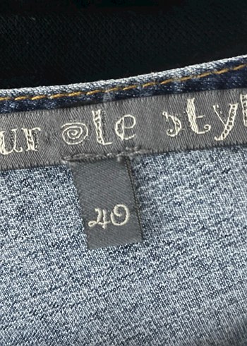 Kadın Askılı Kot Elbise - Görsel 3