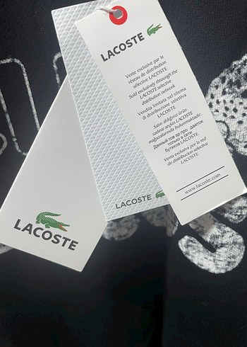 Lacoste Siyah Baskılı Uzun Kollu Erkek Sweatshirt - Görsel 3
