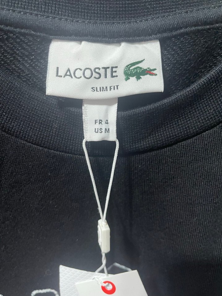 Lacoste Siyah Baskılı Uzun Kollu Erkek Sweatshirt - Görsel 4