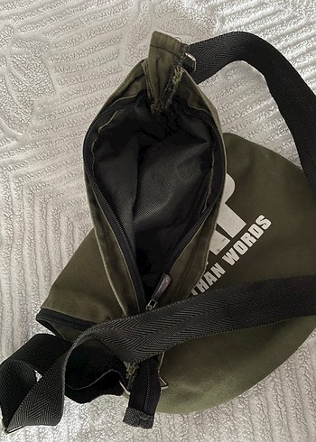 Yeşil Baskılı Unisex Çapraz Çanta - Görsel 6