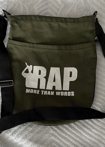 Yeşil Baskılı Unisex Çapraz Çanta - Görsel 5