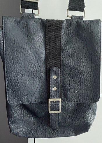 Unisex Lacivert Minimalist Omuz Çantası - Görsel 3