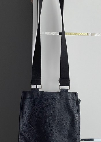 Unisex Lacivert Minimalist Omuz Çantası - Görsel 2