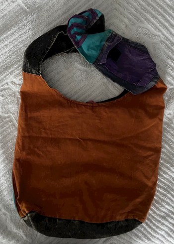 Renkli Bohem Kadın Kumaş Çapraz Çanta - Görsel 4