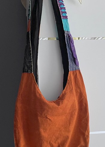 Renkli Bohem Kadın Kumaş Çapraz Çanta - Görsel 2