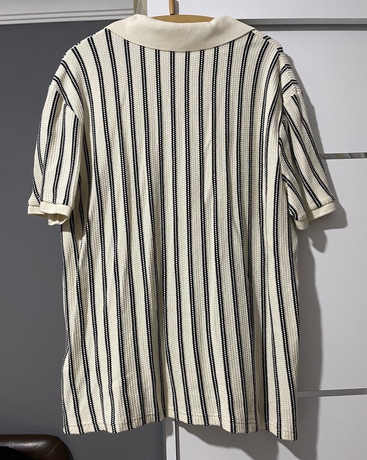 Erkek Çizgili Polo Tişört - Görsel 2