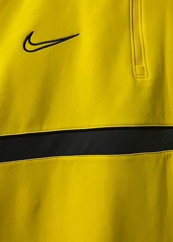 Sarı Nike Yarım Fermuarlı Erkek Tişört - Görsel 3