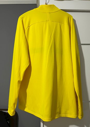 Sarı Nike Yarım Fermuarlı Erkek Tişört - Görsel 2
