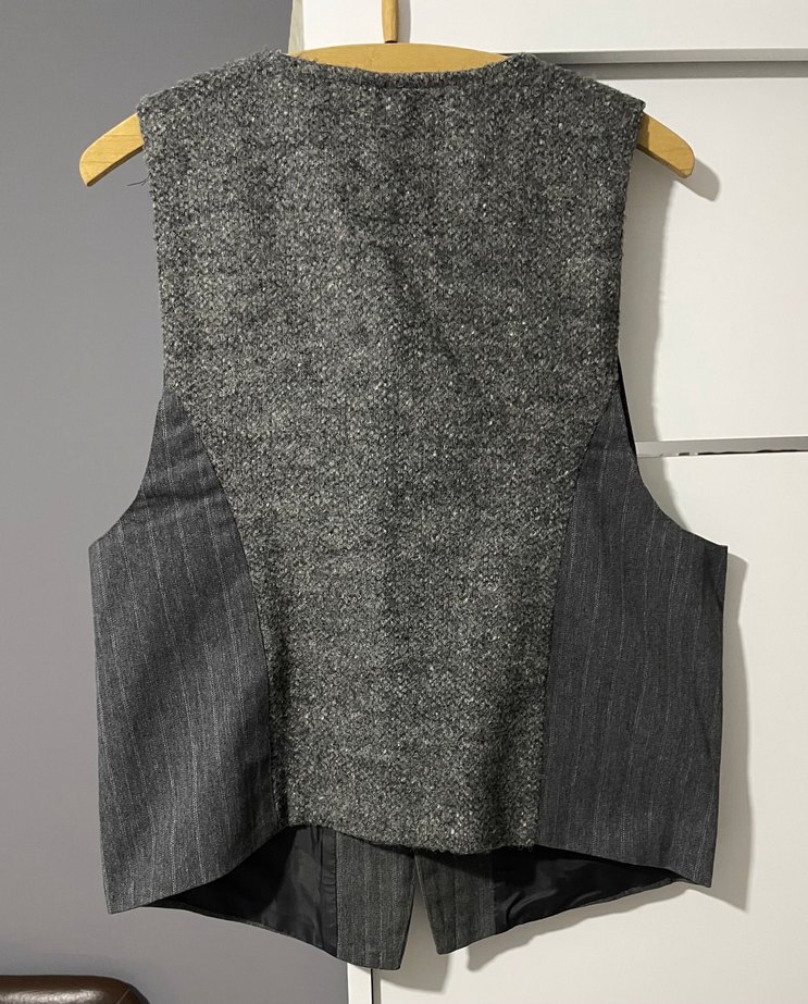 Düğmeli Gri Unisex Yelek - Görsel 2